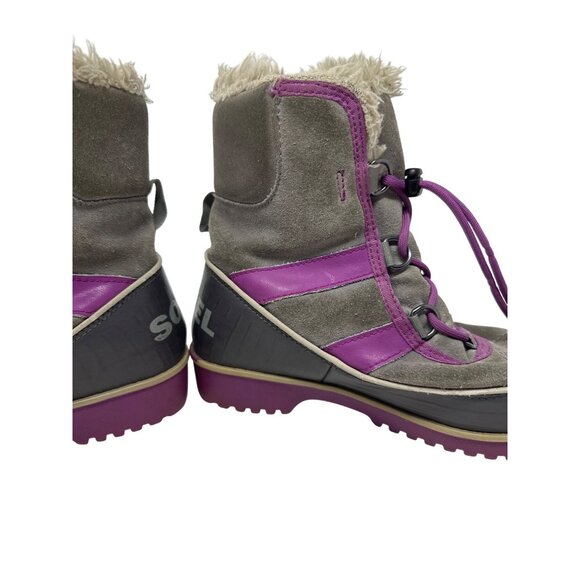 Sorel Girls Waterproof Insulated Faux Fur Lining Durable Winter Boots Size 4 - Picture 12 of 16